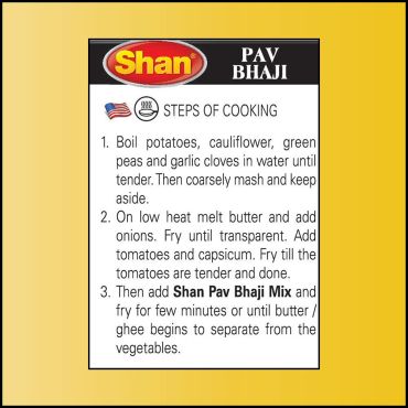 Shan Masala Pav Bhaji Masala Seasoning Mix Spice Powder 100g