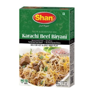 Shan Karachi Beef Biryani Masala Seasoning Mix Spice Powder 60g