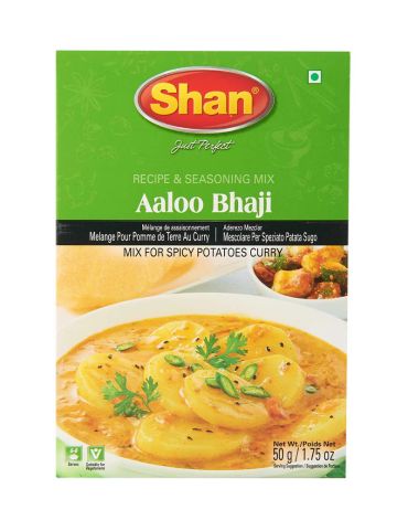 Shan Masala Aloo Bhaji Seasoning Mix for Spice Potatoes 50g