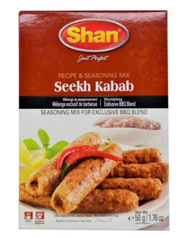 Shan Masala Seekh Kebab Seasoning Mix Powder 50g