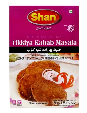 Shan Tikiya Kabab Masala Seasoning Mix Powder 50g